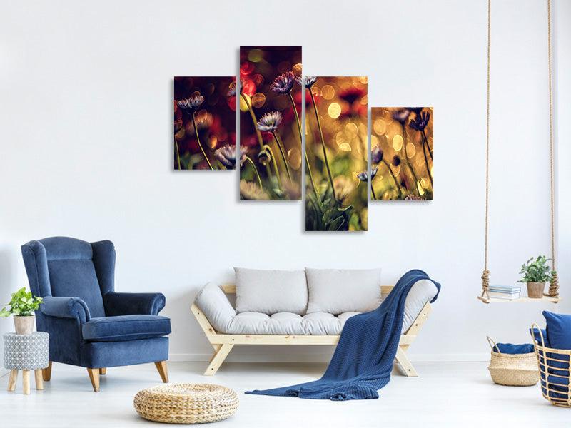 modern-4-piece-canvas-print-summer-flowers