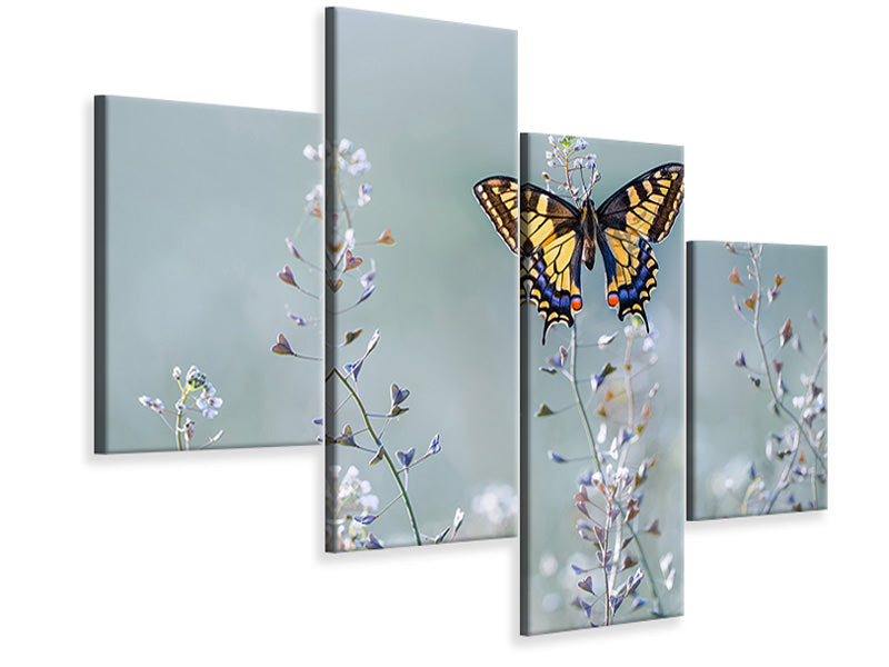 modern-4-piece-canvas-print-swallowtail-beauty