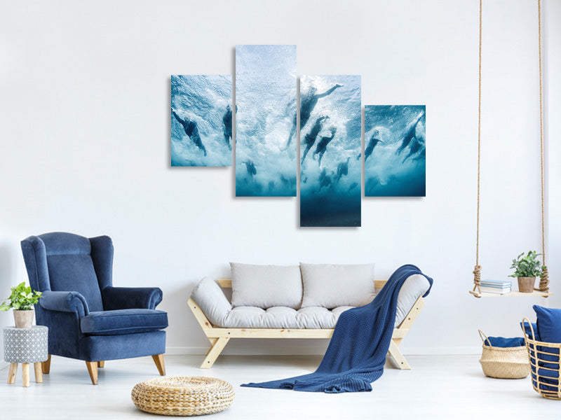 modern-4-piece-canvas-print-swim