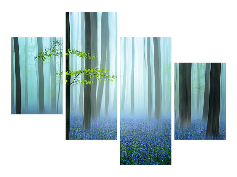 modern-4-piece-canvas-print-the-blue-forest