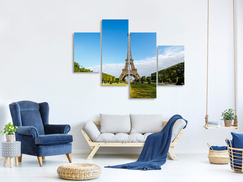 modern-4-piece-canvas-print-the-eiffel-tower-in-paris