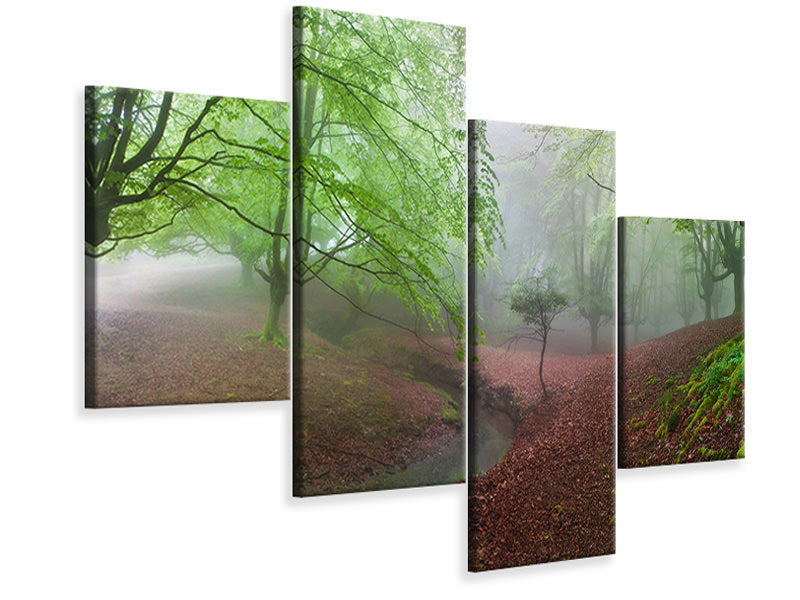 modern-4-piece-canvas-print-the-forest-maravillador-iii
