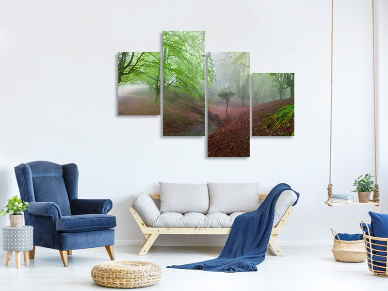 modern-4-piece-canvas-print-the-forest-maravillador-iii