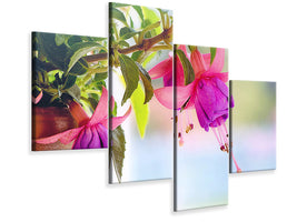 modern-4-piece-canvas-print-the-fuchsias