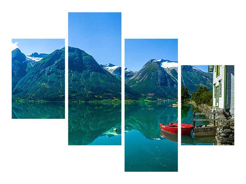 modern-4-piece-canvas-print-the-glacier-lake
