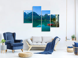 modern-4-piece-canvas-print-the-glacier-lake