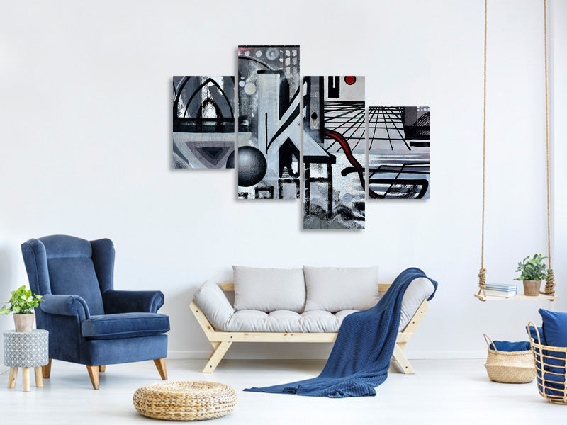 modern-4-piece-canvas-print-the-graffiti-art