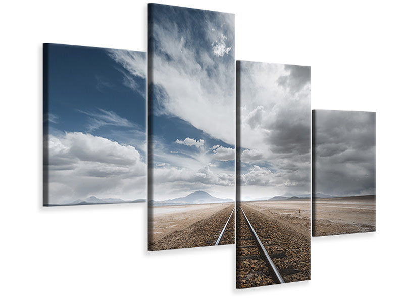modern-4-piece-canvas-print-the-long-road