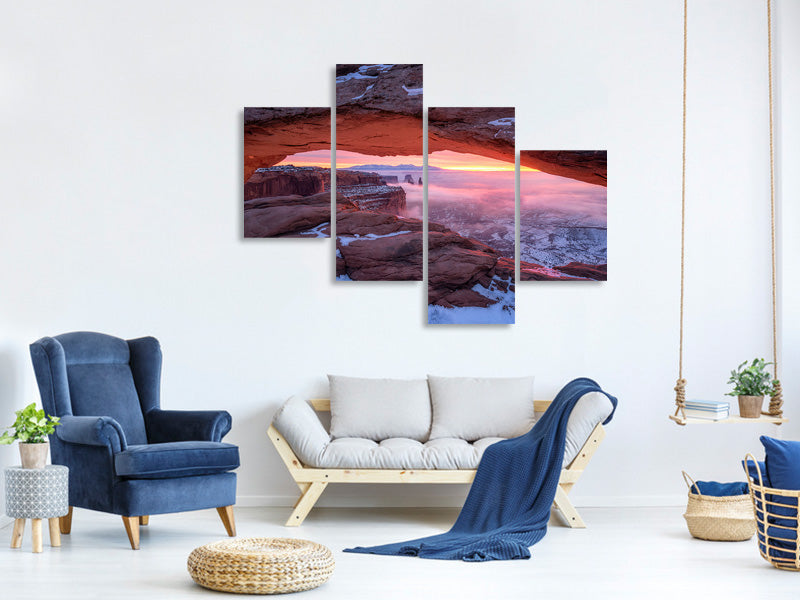 modern-4-piece-canvas-print-the-moment-right-before-sunrise