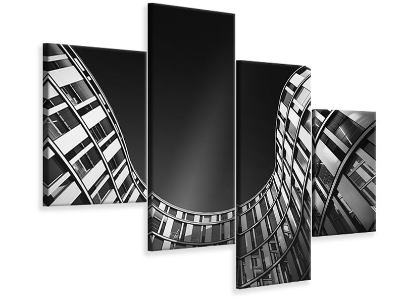 modern-4-piece-canvas-print-the-silver-wave