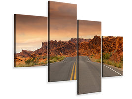 modern-4-piece-canvas-print-the-street