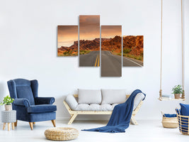 modern-4-piece-canvas-print-the-street