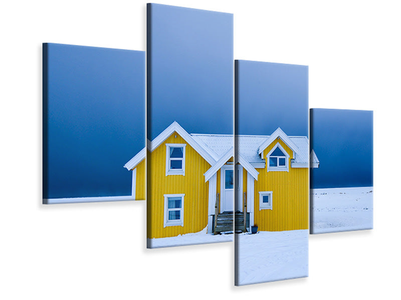 modern-4-piece-canvas-print-the-yellow-house