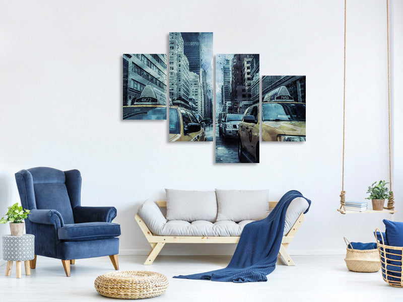 modern-4-piece-canvas-print-thunderstorm-in-new-york