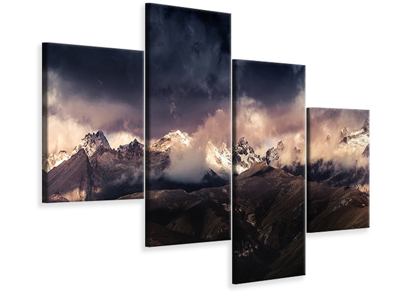 modern-4-piece-canvas-print-tibet-snow-mountain