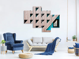 modern-4-piece-canvas-print-triangles