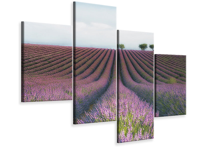 modern-4-piece-canvas-print-velours-de-lavender