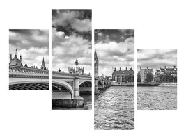 modern-4-piece-canvas-print-westminster-bridge