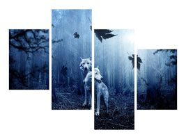 modern-4-piece-canvas-print-wolf39s-couple