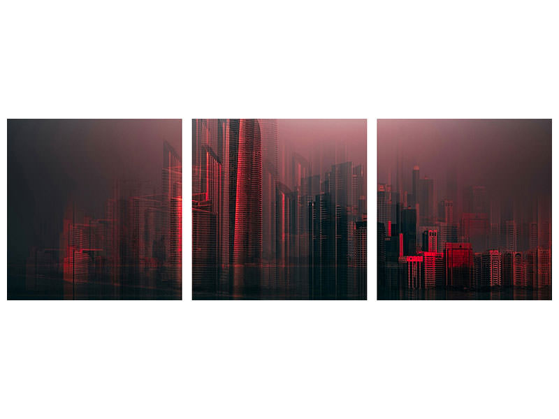 panoramic-3-piece-canvas-print-abu-dhabi-skyline