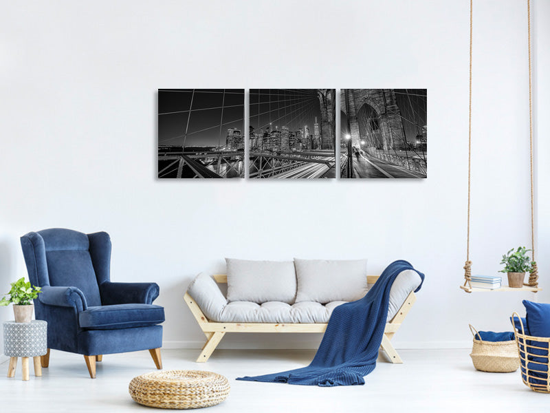 panoramic-3-piece-canvas-print-brooklyn-bridge-lights