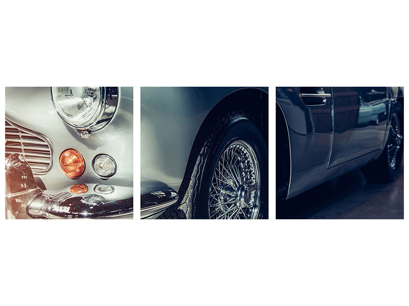 panoramic-3-piece-canvas-print-classic-car