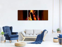 panoramic-3-piece-canvas-print-fire-in-the-chimney