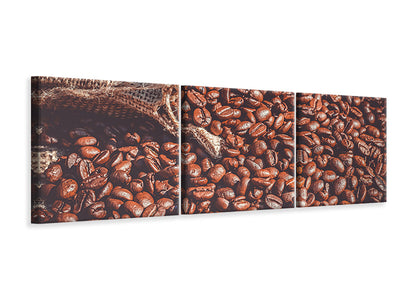 panoramic-3-piece-canvas-print-many-coffee-beans