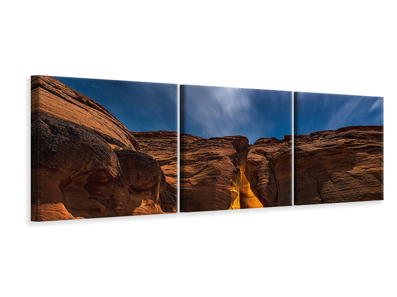 panoramic-3-piece-canvas-print-moonlight-over-antelope-canyon