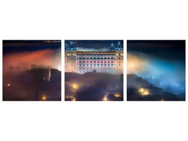 panoramic-3-piece-canvas-print-mystic-foggy-night-in-toledo-city