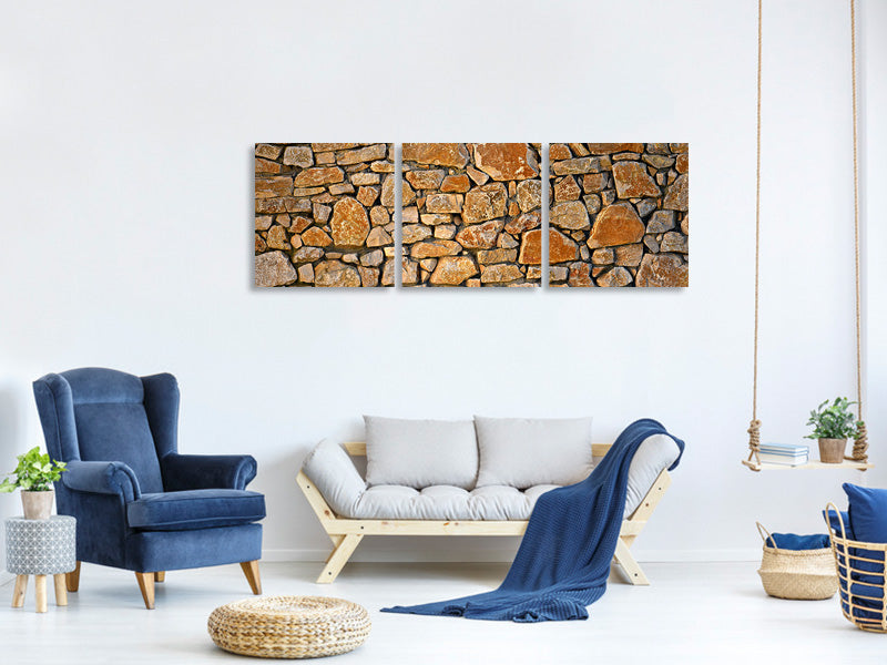 panoramic-3-piece-canvas-print-nature-stone-wall