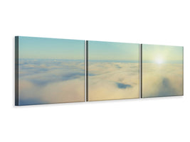 panoramic-3-piece-canvas-print-photo-wallaper-dawn-above-the-clouds