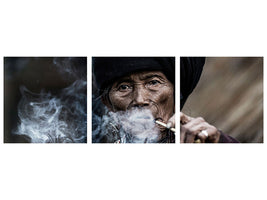 panoramic-3-piece-canvas-print-smoking-ii