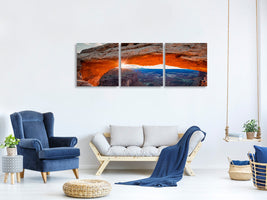 panoramic-3-piece-canvas-print-sunrise-at-mesa-arch