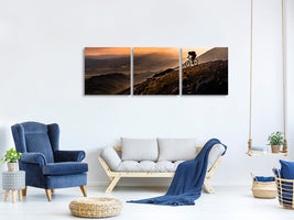 panoramic-3-piece-canvas-print-sunset-ride