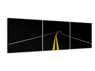 panoramic-3-piece-canvas-print-the-road-to-nowhere