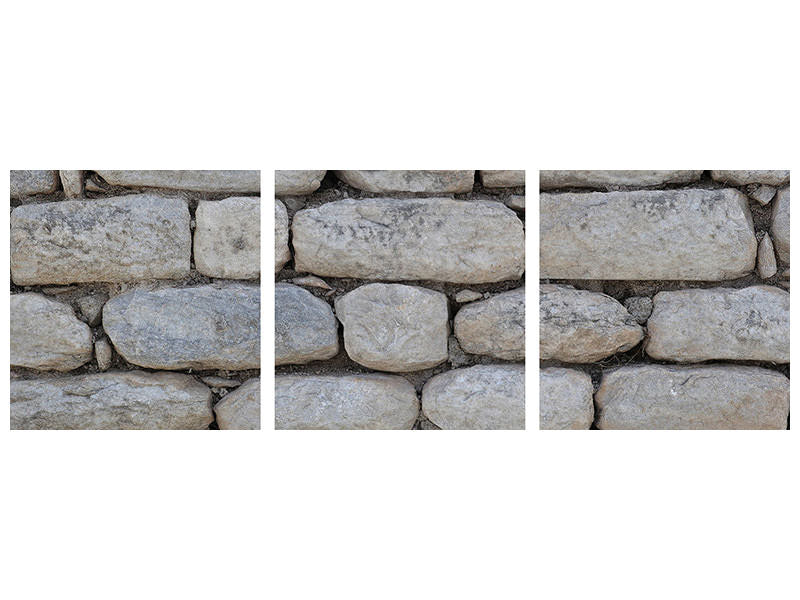 panoramic-3-piece-canvas-print-wall-of-natural-stones