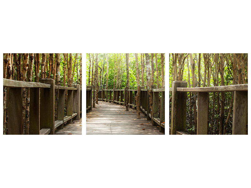 panoramic-3-piece-canvas-print-wooden-bridge