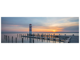 panoramic-canvas-print-lighthouse-in-the-sunset