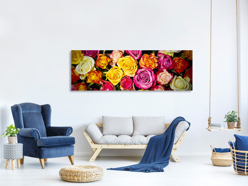 panoramic-canvas-print-many-colorful-rose-petals