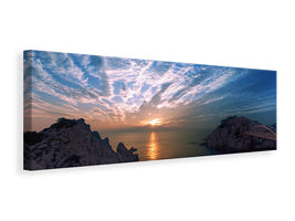 panoramic-canvas-print-moody-sunset-at-the-sea