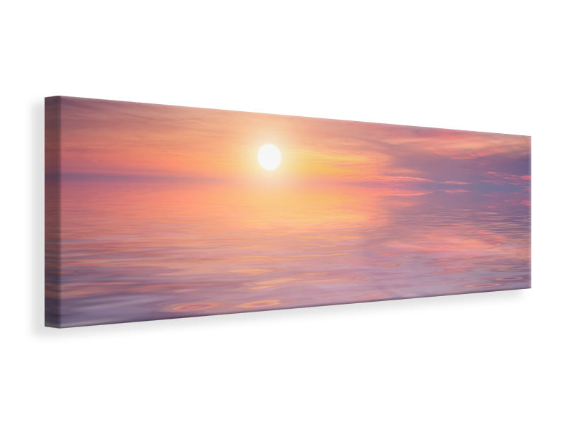 panoramic-canvas-print-sunset-by-the-lake