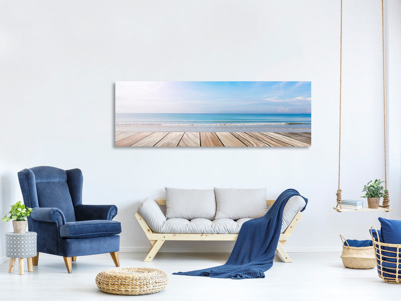 panoramic-canvas-print-the-beautiful-beach-house