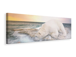 panoramic-canvas-print-the-polar-bear-and-the-sea