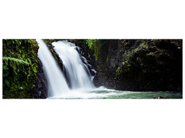 panoramic-canvas-print-waterfall-in-the-evening-light